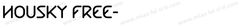 Housky free字体转换